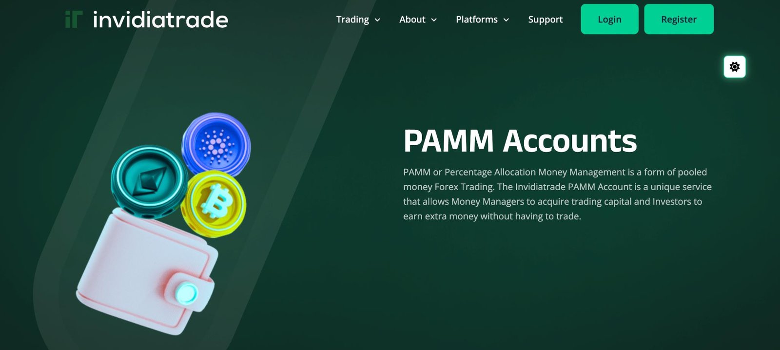 Invidia PAMM account